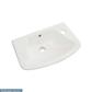 Loire 35cm x 25cm 2 Tap Hole Ceramic Cloakroom Basin with Overflow - White