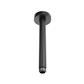 200mm Ceiling Mounted Round Shower Arm - Matt Smooth Black