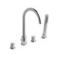 Prado Cylinder 4 Tap Hole Bath Shower Mixer Tap (BSM) Chrome