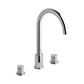 Prado Cylinder 3 Tap Hole Bath Filler Tap Chrome