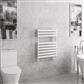 Tunstall Double 800 x 600 Towel Rail Matt White