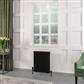 Rivassa 3 Column Radiator 600 x 518mm Matt Black