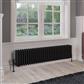 Rivassa 4 Column Radiator 300 x 1373mm Matt Black