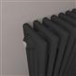 Rivassa 4 Column Radiator 300 x 1505mm Matt Black