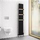 Rosano 1800 x 280 Aluminium Radiator Matt Black