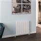 Rosano 600 x 660 Aluminium Radiator Matt White