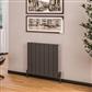 Rosano 600 x 660 Aluminium Radiator Matt Anthracite