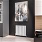 Guardia 600 x 660 Aluminium Radiator Matt White