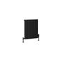 Peretti 600 x 470 Aluminium Radiator Matt Black