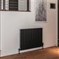 Peretti 600 x 850 Aluminium Radiator Matt Black