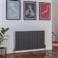 Peretti 600 x 1040 Aluminium Radiator Matt Anthracite