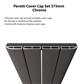 Peretti Cover Cap Set 375mm. Chrome