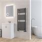 Velor 1200 x 500 Aluminium Towel Rail Matt Anthracite