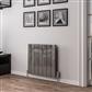 Peretti 600 x 660 Aluminium Radiator Polished Aluminium