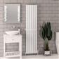 Hadleigh 1800 x 415 Aluminium Radiator Matt White