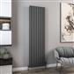 Hadleigh 1800 x 485 Aluminium Radiator Matt Anthracite