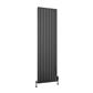 Hadleigh 1800 x 485 Aluminium Radiator Matt Anthracite