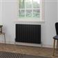 Hadleigh 600 x 835 Aluminium Radiator Matt Black