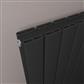 Hadleigh 600 x 835 Aluminium Radiator Matt Black