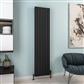 Hadleigh 1800 x 415 Aluminium Radiator Matt Black