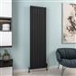 Hadleigh 1800 x 485 Aluminium Radiator Matt Black