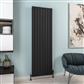 Hadleigh 1800 x 555 Aluminium Radiator Matt Black