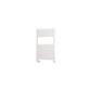 Kingswood Slimline 820 x 500 Aluminium Towel Rail Matt White