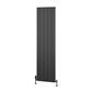 Withington 1800 x 470 Aluminium Radiator Matt Anthracite