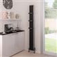 Preston 1800 x 185 Aluminium Radiator Matt Black