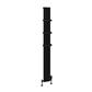 Preston 1800 x 185 Aluminium Radiator Matt Black