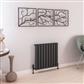 Burford 600 x 625 Aluminium Radiator Matt Anthracite