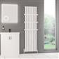 Kelmscott 1800 x 485 Aluminium Radiator Matt White