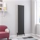 Kelmscott 1800 x 415 Aluminium Radiator Matt Anthracite