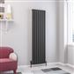 Kelmscott 1800 x 485 Aluminium Radiator Matt Anthracite