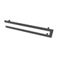 Universal Double Flat Style Towel Hanger 850mm Matt Anthracite