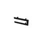 Universal Double Flat Style Towel Hanger 375mm Matt Black