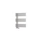 Hurley 800 x 600 Towel Rail Matt Grey 