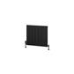 Withington 600 x 660 Aluminium Radiator Matt Black