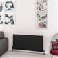 Withington 600 x 1230 Aluminium Radiator Matt Black