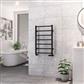 Tuscan Square Towel Rail 800 x 500 Matt Black