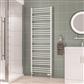 Corinium Round 1800 x 600 Towel Rail Gloss White