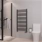 Corinium Round 1200 x 600 Towel Rail Matt Anthracite