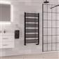 Corinium Round 1200 x 600 Towel Rail Matt Black