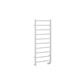 Tuscan Round 1200 x 500 Towel Rail Gloss White