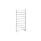 Tuscan Round 1200 x 600 Towel Rail Gloss White