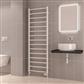 Tuscan Round 1800 x 600 Towel Rail Gloss White