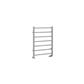 Tuscan Round 800 x 600 Towel Rail Matt Grey