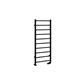 Tuscan Round 1200 x 500 Towel Rail Matt Black