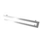 Universal Double Flat Style Towel Hanger 850mm Chrome