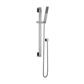 640mm Tall Kubix Slider Rail Kit with Shower Handset, Hose & Outlet Elbow - Chrome